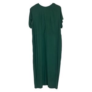 Universal Standard for J. Crew Size 2X Green Short Sleeve Midi Dress